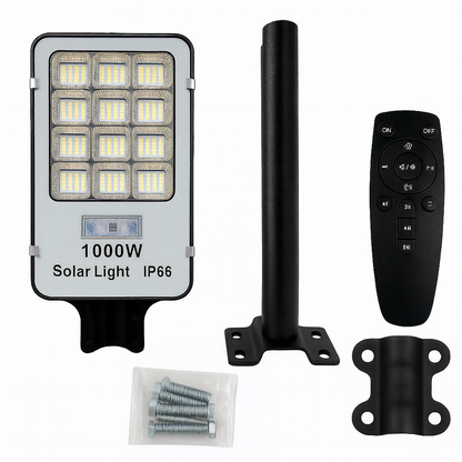Farola solar Sanda 1000W – Iluminación exterior de alto rendimiento