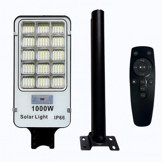 Farola solar Sanda 1000W – Iluminación exterior de alto rendimiento