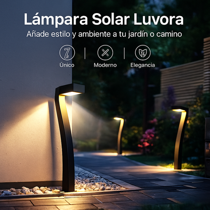 Lámpara solar Luvora – Pack de 4 luces LED para jardín
