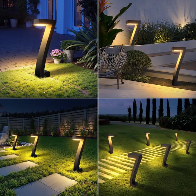 Lámpara solar Luvora – Pack de 4 luces LED para jardín