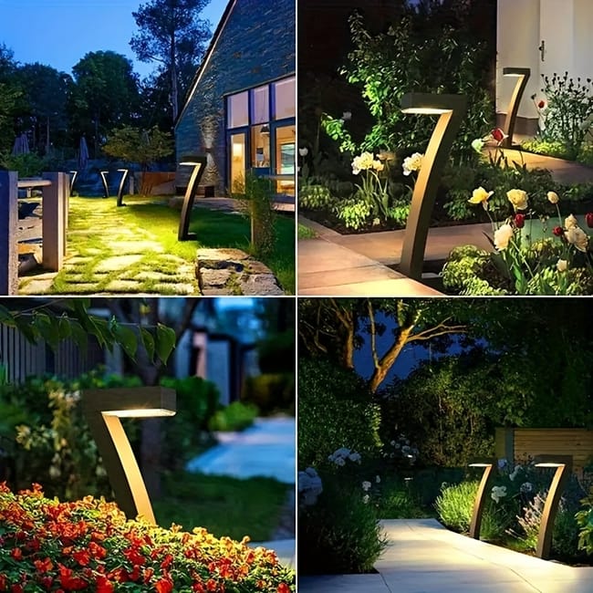 Lámpara solar Luvora – Pack de 4 luces LED para jardín